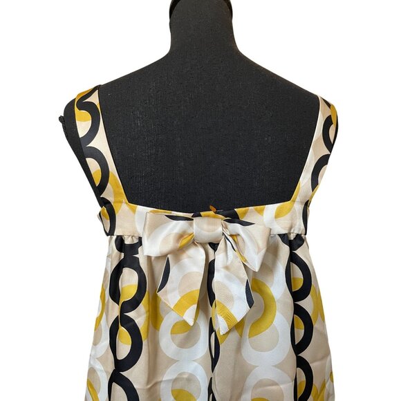 J.Crew womens silk shift dress chain print square neckline sleeveless side zip - Picture 4 of 9